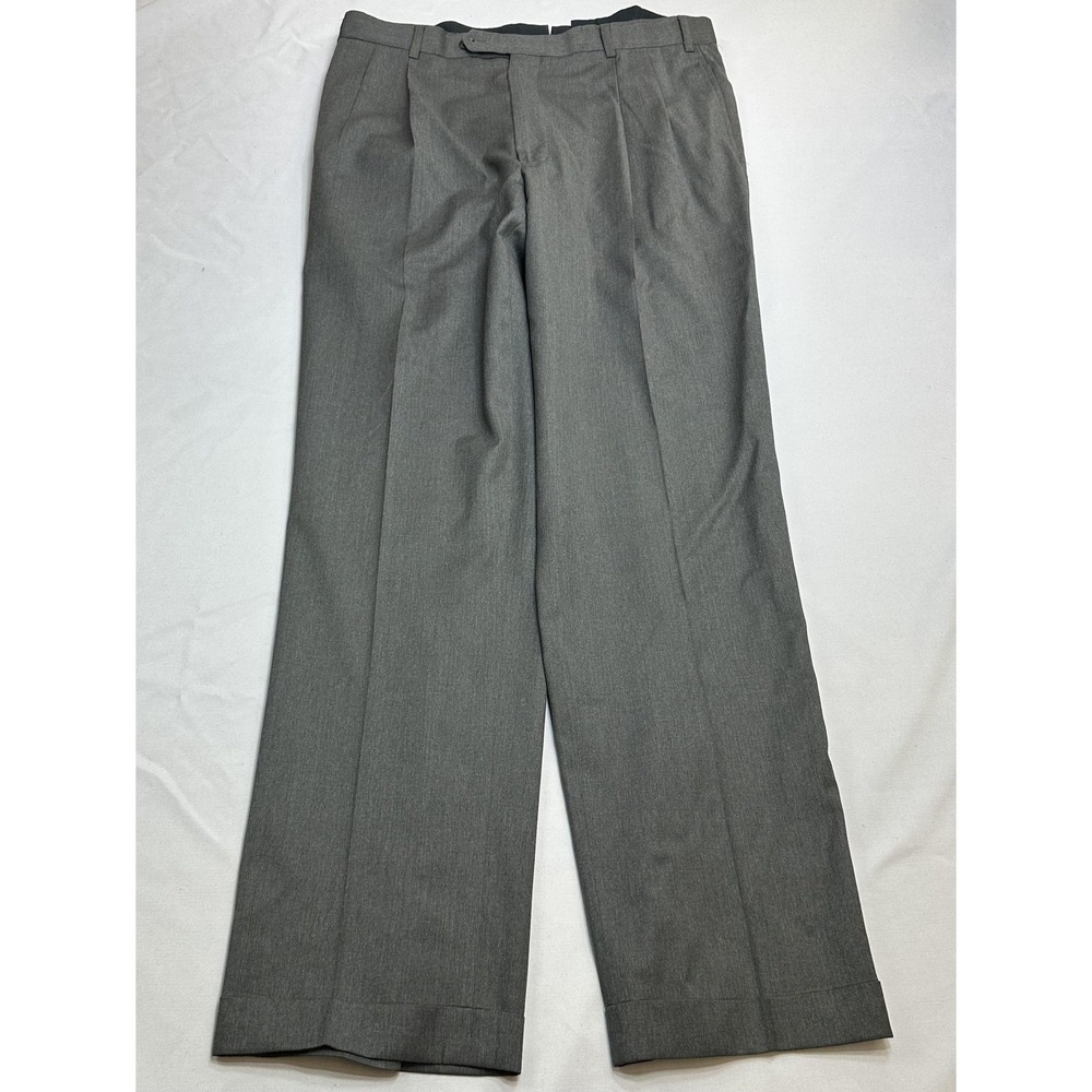 Brooks Brothers Dress Pants Mens 37 Gray Wool Country Club Classic Office Canada